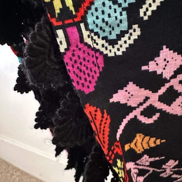 Anthropologie Edme Esyllte Primula Floral Cotton Halter Pockets Crotchet Slip 6 - Picture 12 of 12